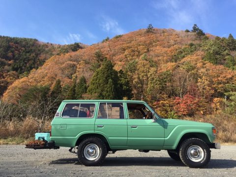 ふもとっぱら で そとあそび　　デモカー　ランクル調布店